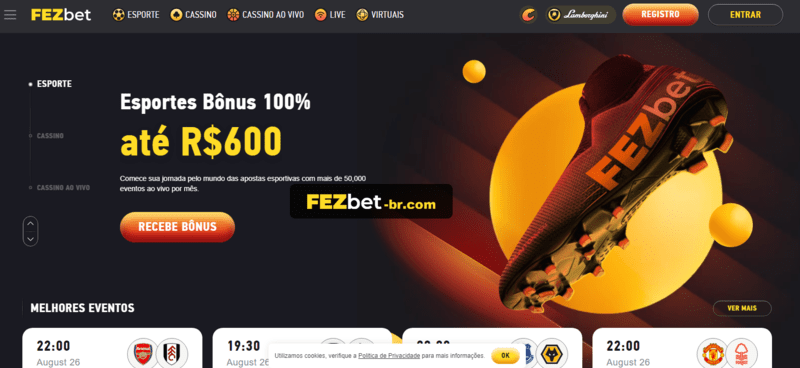 Site de aposta que da bônus no cadastro